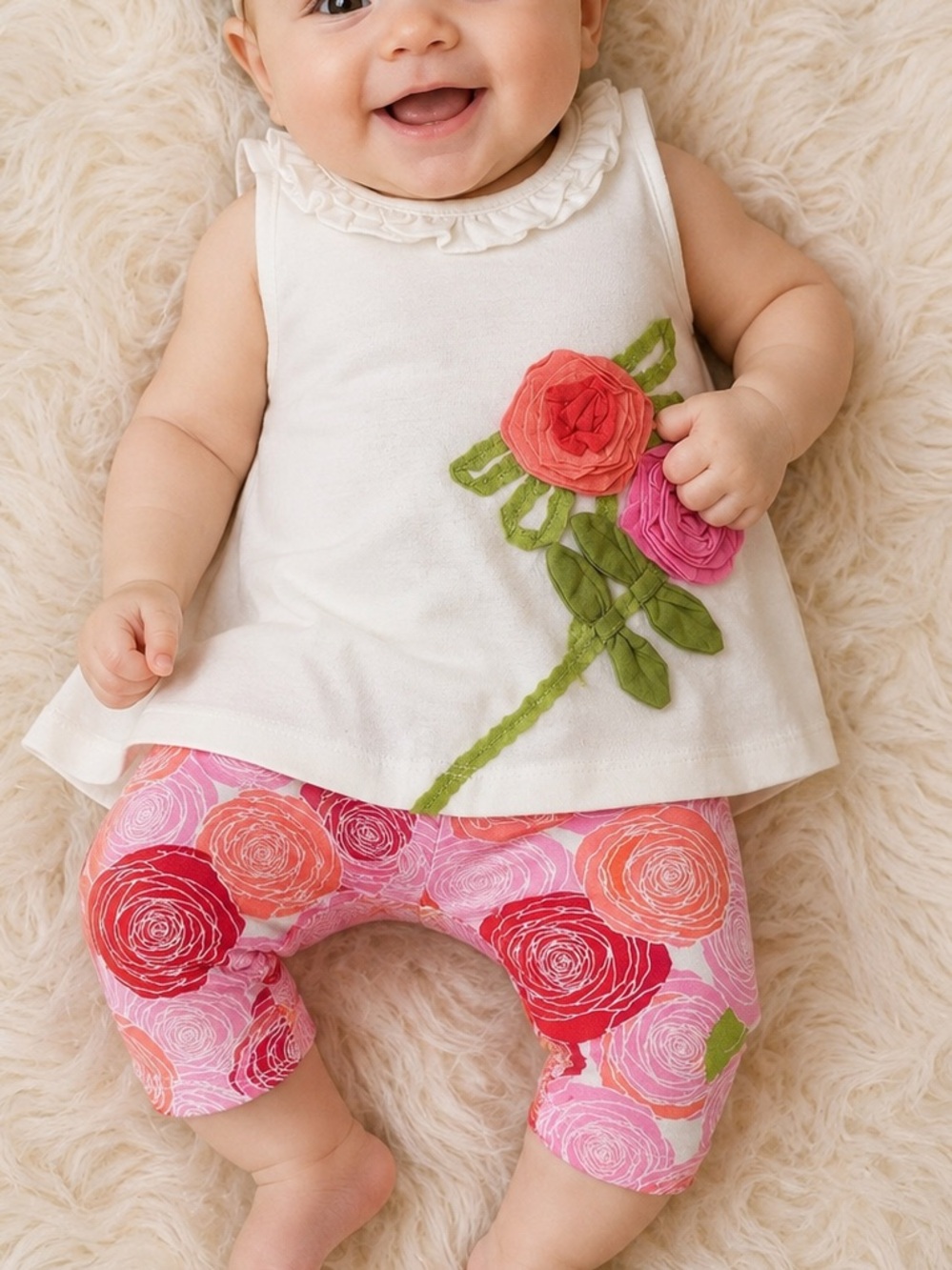 First Impressions 2-Piece Floral Outfit Set | 3–6 Months
